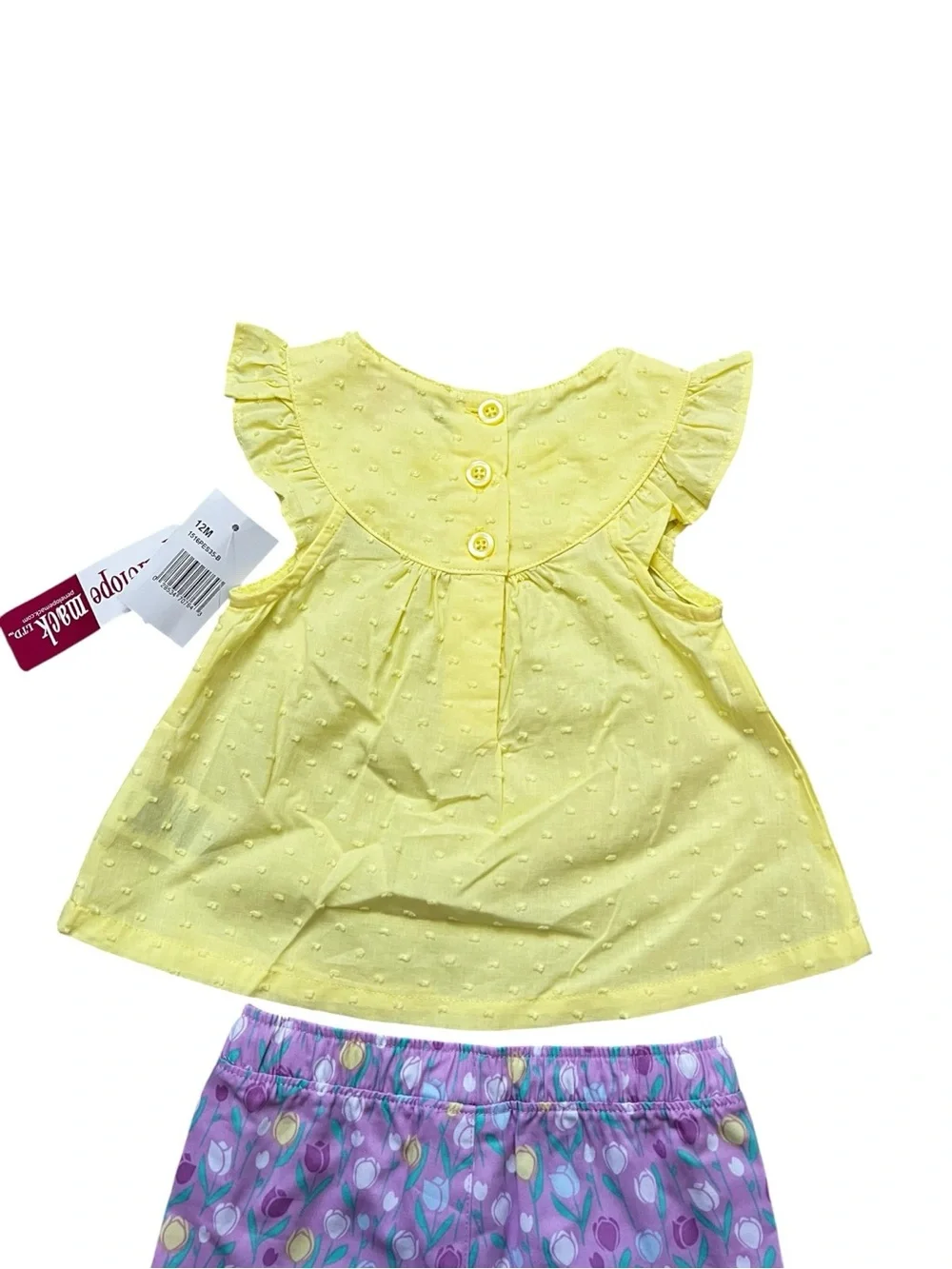 Penelope Mack Girls 12M Tulip Floral 2pc Set Top Shorts NWT Easter Spring